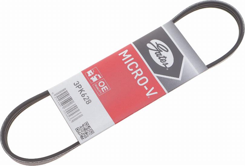 Gates 3PK628 - V-Ribbed Belt www.autospares.lv