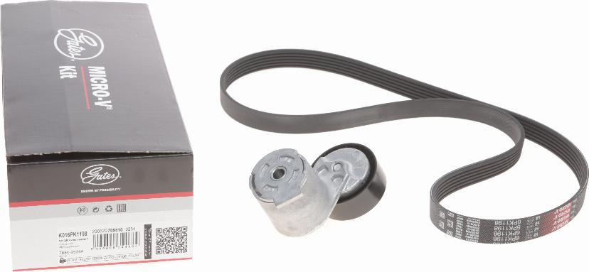 Gates K016PK1198 - V-Ribbed Belt Set www.autospares.lv