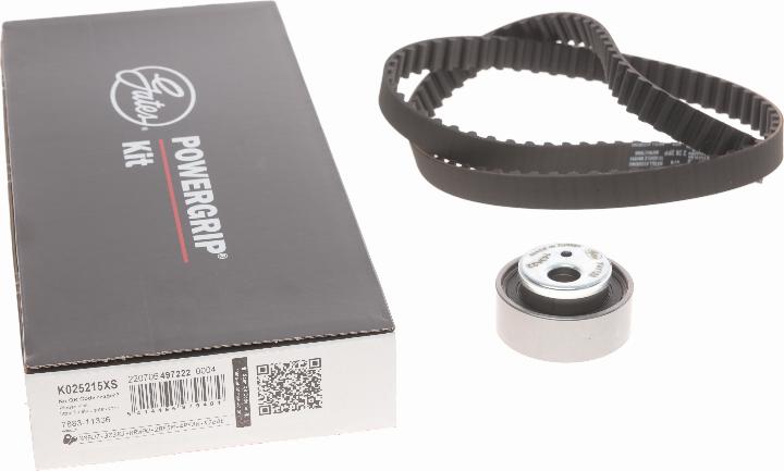 Gates K025215XS - Timing Belt Set www.autospares.lv