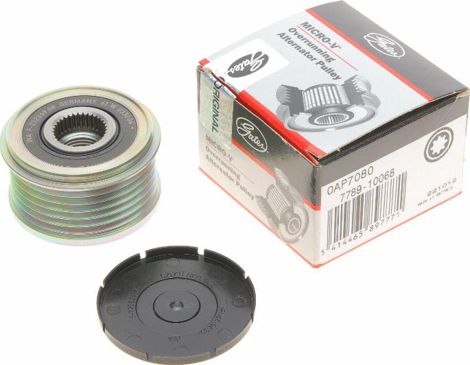 Gates OAP7080 - Шкив генератора, муфта www.autospares.lv