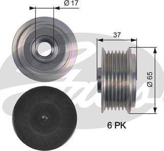 Gates OAP7148 - Piedziņas skriemelis, Ģenerators autospares.lv