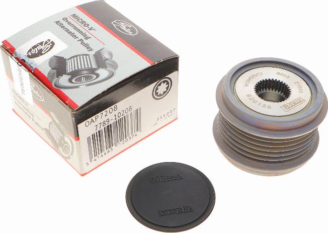 Gates OAP7208 - Pulley, alternator, freewheel clutch www.autospares.lv