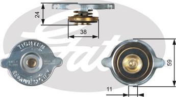 Gates RC106 - Vāciņš, Radiators www.autospares.lv