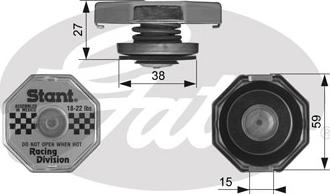 Gates RC10391 - Vāciņš, Radiators autospares.lv