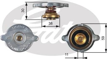 Gates RC102 - Vāciņš, Radiators www.autospares.lv