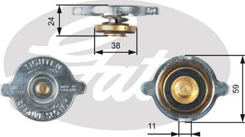 Gates RC119 - Vāciņš, Radiators www.autospares.lv