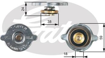 Gates RC115 - Vāciņš, Radiators www.autospares.lv