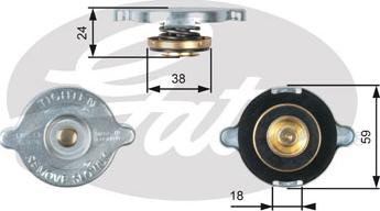 Gates RC112 - Vāciņš, Radiators www.autospares.lv