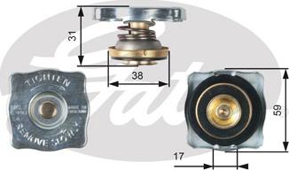 Gates RC130 - Vāciņš, Radiators www.autospares.lv