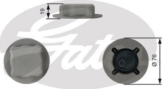 Gates RC206 - Sealing Cap, coolant tank www.autospares.lv