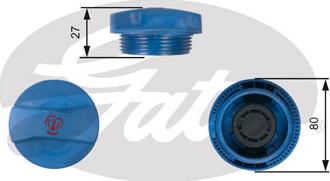 Gates RC211 - Sealing Cap, coolant tank www.autospares.lv