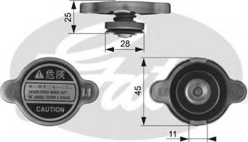 Gates RC212 - Vāciņš, Radiators www.autospares.lv