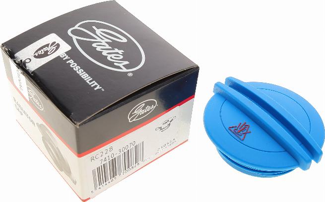 Gates RC228 - Sealing Cap, coolant tank www.autospares.lv