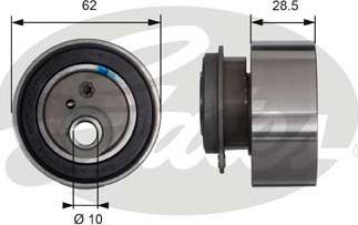 Gates T41091 - Spriegotājrullītis, Gāzu sadales mehānisma piedziņas siksna www.autospares.lv