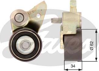 Gates T41097 - Tensioner Pulley, timing belt www.autospares.lv