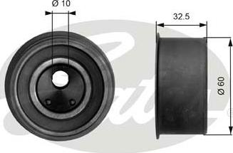 Gates T41046 - Spriegotājrullītis, Gāzu sadales mehānisma piedziņas siksna autospares.lv