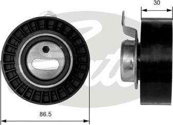 Gates T41008 - Spriegotājrullītis, Gāzu sadales mehānisma piedziņas siksna www.autospares.lv