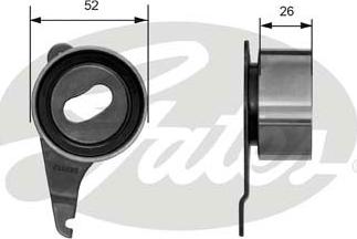 Gates T41035 - Spriegotājrullītis, Gāzu sadales mehānisma piedziņas siksna www.autospares.lv