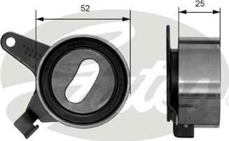 Gates T41031 - Spriegotājrullītis, Gāzu sadales mehānisma piedziņas siksna www.autospares.lv