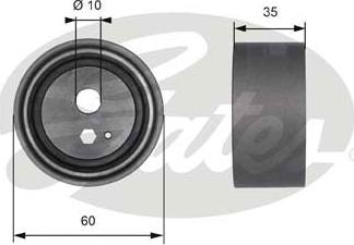 Gates T41189 - Spriegotājrullītis, Gāzu sadales mehānisma piedziņas siksna www.autospares.lv