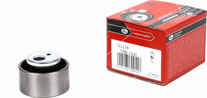 Gates T41139 - Tensioner Pulley, timing belt www.autospares.lv