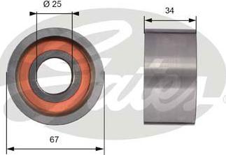 Gates T41178 - Deflection / Guide Pulley, timing belt www.autospares.lv