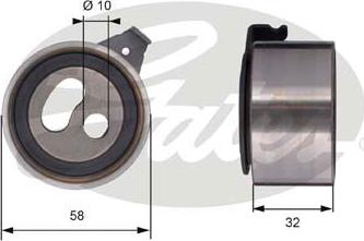 Gates T41296 - Tensioner Pulley, timing belt www.autospares.lv