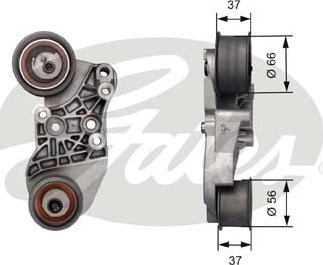 Gates T41243 - Натяжной ролик, зубчатый ремень ГРМ www.autospares.lv