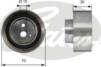 Gates T41254 - Spriegotājrullītis, Gāzu sadales mehānisma piedziņas siksna www.autospares.lv