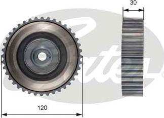 Gates T41255 - Deflection / Guide Pulley, timing belt www.autospares.lv