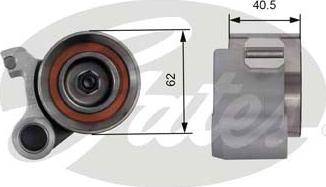 Gates T41250 - Spriegotājrullītis, Gāzu sadales mehānisma piedziņas siksna autospares.lv