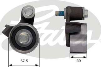 Gates T41214 - Spriegotājrullītis, Gāzu sadales mehānisma piedziņas siksna autospares.lv