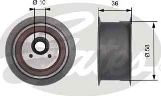 Gates T41228 - Deflection / Guide Pulley, timing belt www.autospares.lv