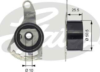 Gates T43056 - Tensioner Pulley, timing belt www.autospares.lv