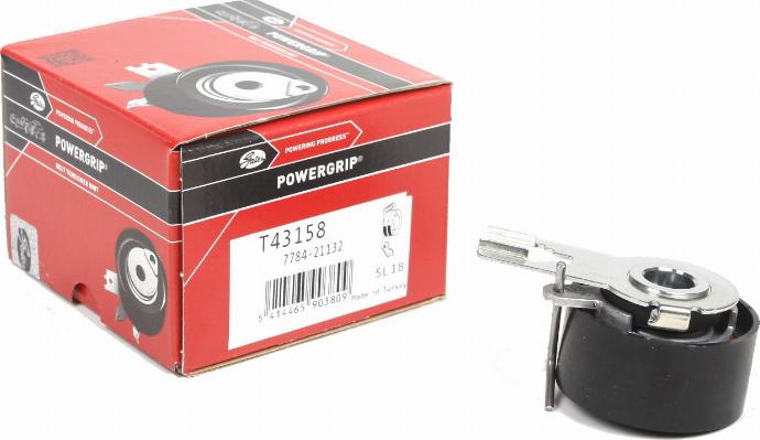 Gates T43158 - Tensioner Pulley, timing belt www.autospares.lv