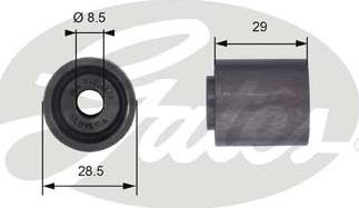 Gates T42045 - Направляющий ролик, зубчатый ремень ГРМ www.autospares.lv