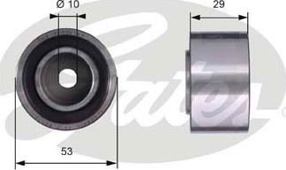 Gates T42059 - Parazīt / Vadrullītis, Zobsiksna www.autospares.lv