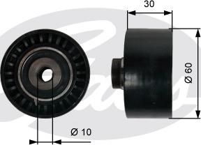 Gates T42065 - Deflection / Guide Pulley, timing belt www.autospares.lv