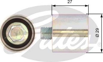 Gates T42019 - Deflection / Guide Pulley, timing belt www.autospares.lv