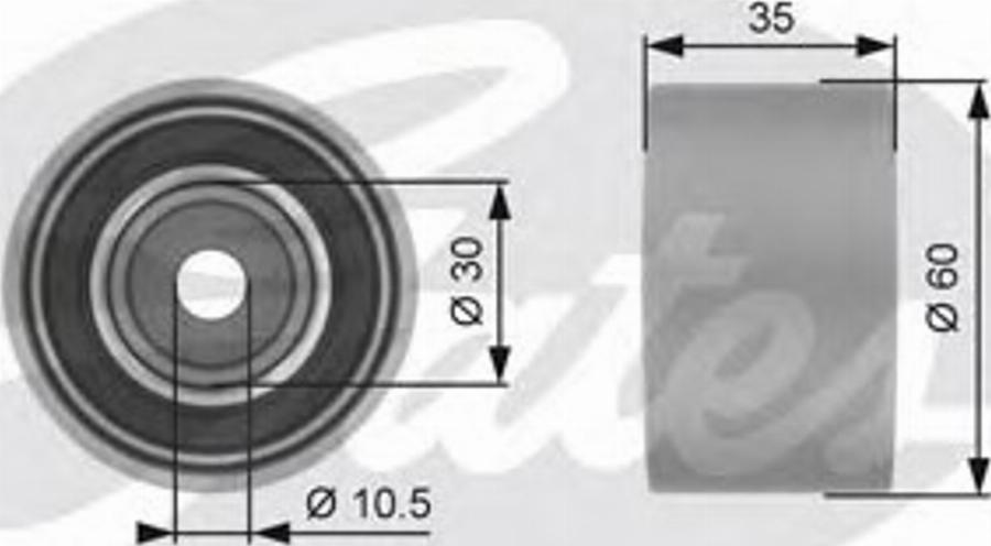 Gates T42194 - Parazīt / Vadrullītis, Zobsiksna www.autospares.lv