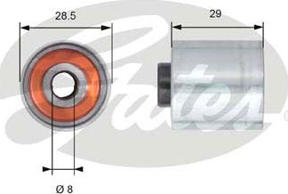 Gates T42148 - Parazīt / Vadrullītis, Zobsiksna www.autospares.lv