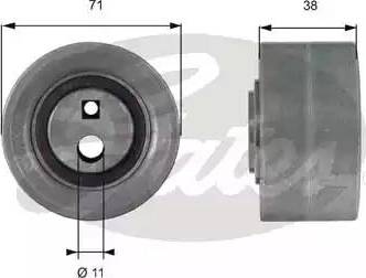 Gates T42163 - Parazīt / Vadrullītis, Zobsiksna www.autospares.lv