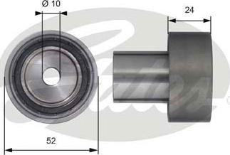 Gates T42104 - Deflection / Guide Pulley, timing belt www.autospares.lv