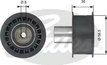 Gates T42189 - Направляющий ролик, зубчатый ремень ГРМ www.autospares.lv