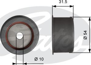 Gates T42315 - Parazīt / Vadrullītis, Zobsiksna www.autospares.lv