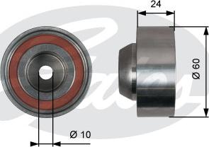 Gates T42231 - Parazīt / Vadrullītis, Zobsiksna www.autospares.lv