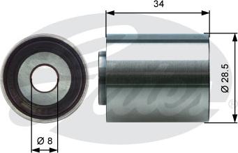 Gates T42220 - Parazīt / Vadrullītis, Zobsiksna www.autospares.lv