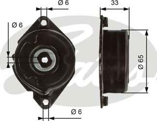 Gates T39013 - Натяжитель, поликлиновый ремень www.autospares.lv