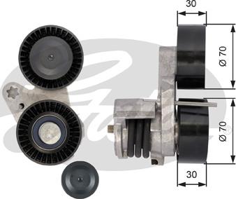 Gates T39114 - Siksnas spriegotājs, Ķīļsiksna autospares.lv