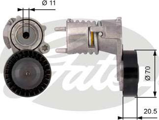 Gates T39117 - Siksnas spriegotājs, Ķīļsiksna autospares.lv